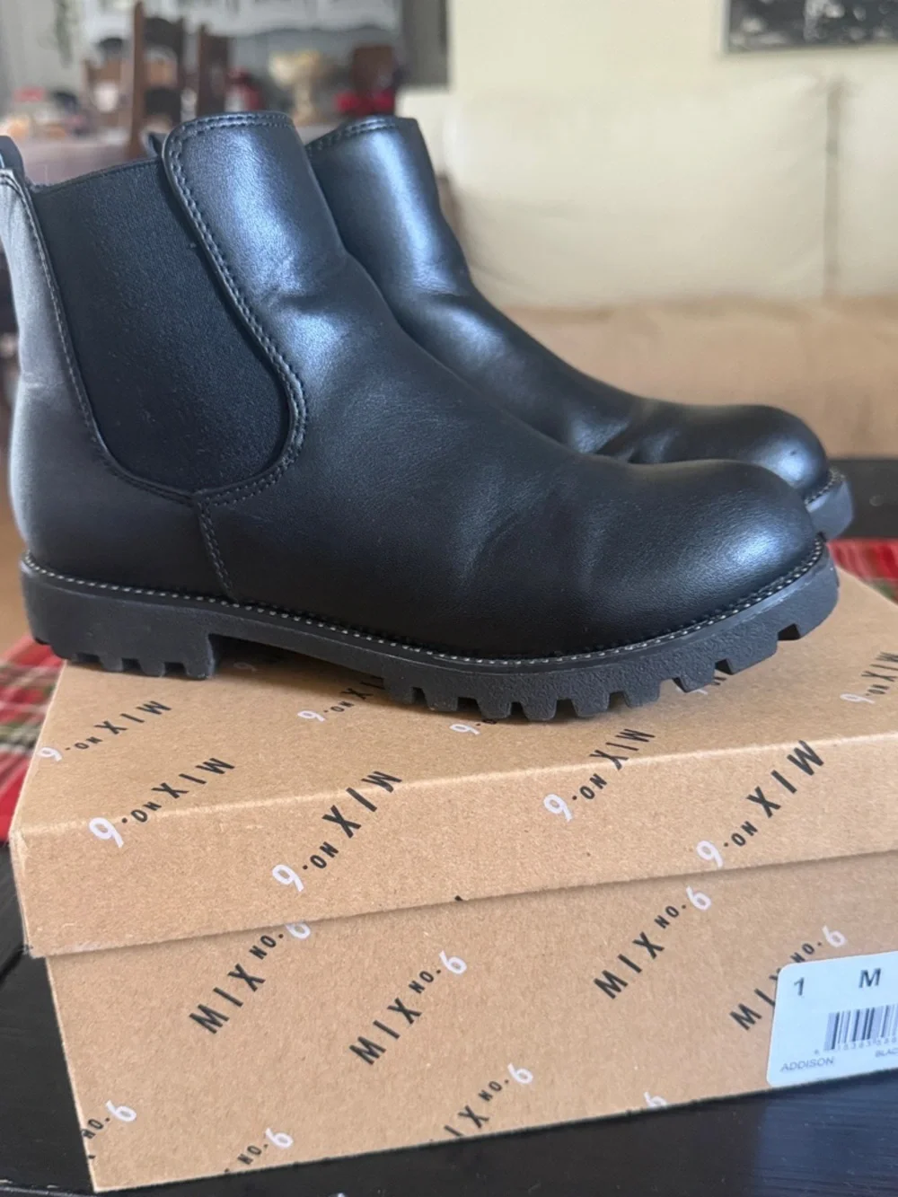 Mix No. 6 Black Kids Chelsea Zip Boot